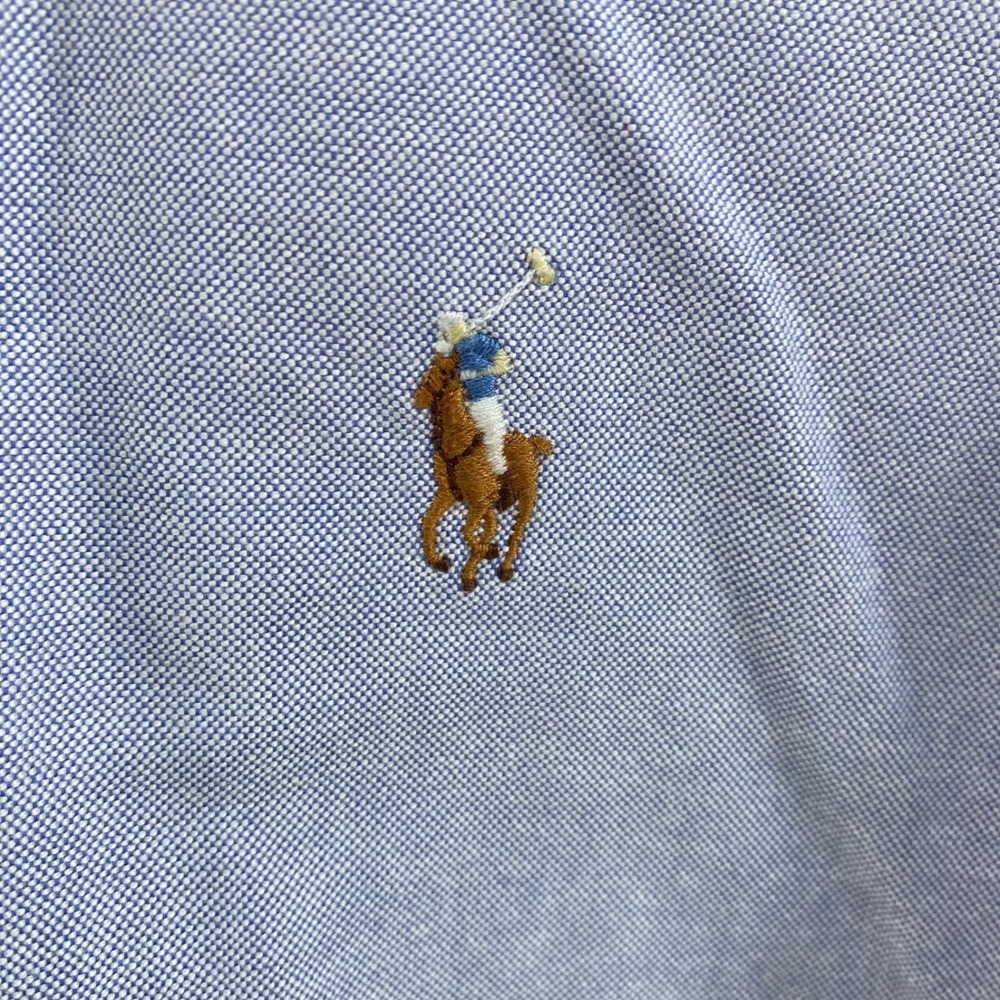 Polo Ralph Lauren Blake Shirt Mens XL Blue Oxford Short Sleeve Button Down - Picture 5 of 7